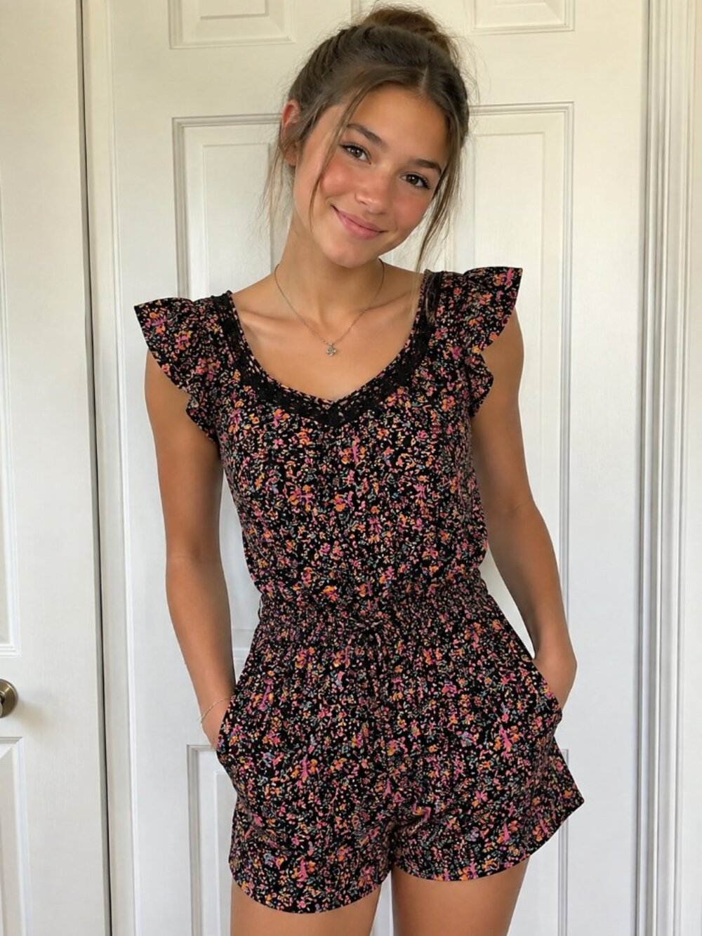 Xhilaration Floral Romper